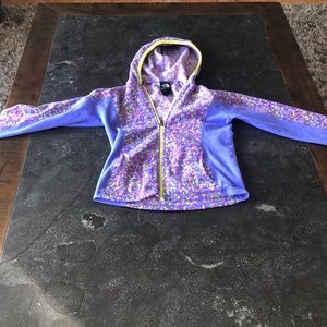 Girls North Face Hooded Sweatshirt/ Fleece
